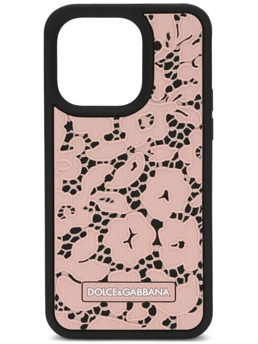 DG Floral-lace iPhone 14 Pro case