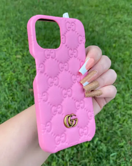 GG Pink Boujie Prints iPhone Case