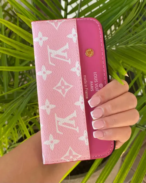 LV Pretty Pink Wallet iPhone Case