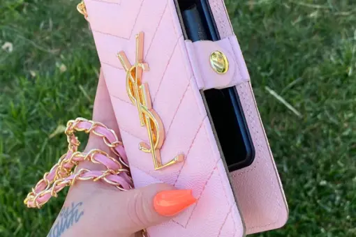 YSL Pink Yesenia Wallet Phone Case