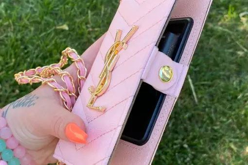 YSL Pink Yesenia Wallet Phone Case