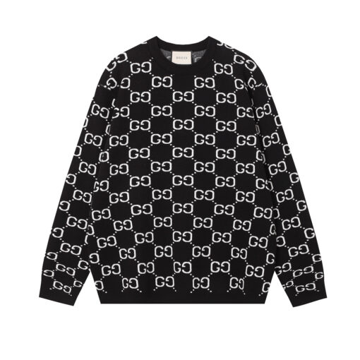 GG Sweater Black White