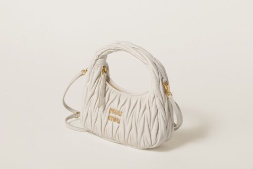 Miu Miu Wander Hobo Bag White