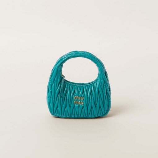 Miu Miu Wander Hobo Bag Peacock Blue