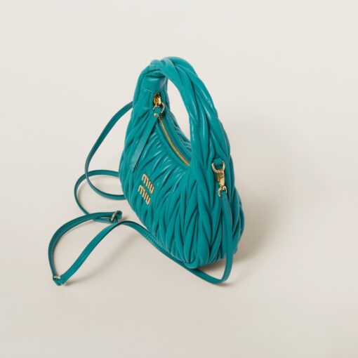 Miu Miu Wander Hobo Bag Peacock Blue - Image 3