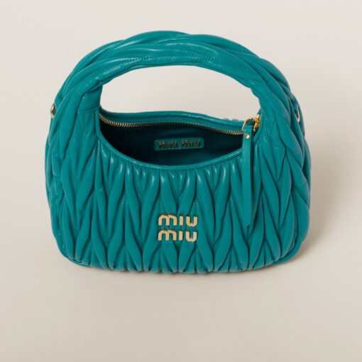 Miu Miu Wander Hobo Bag Peacock Blue - Image 4