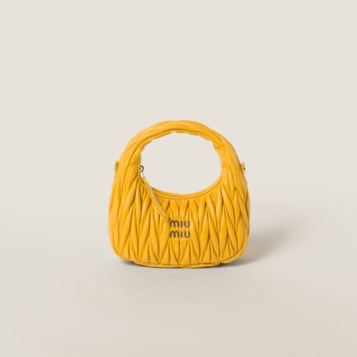 Miu Miu Wander Hobo Bag Yellow