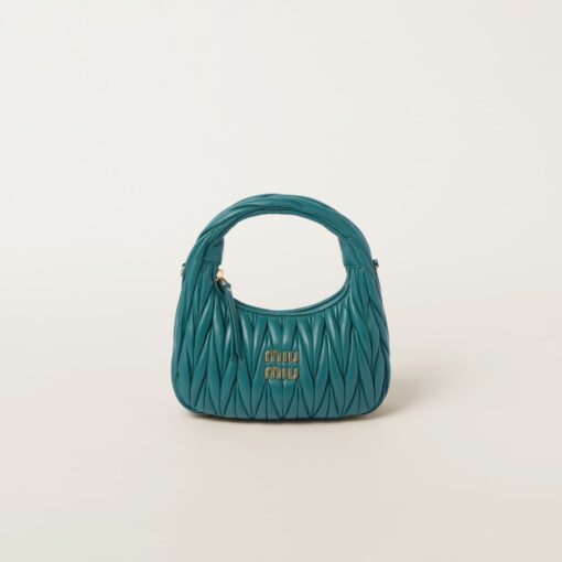 Miu Miu Wander Hobo Bag Lagoon Blue