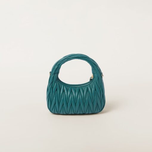 Miu Miu Wander Hobo Bag Lagoon Blue