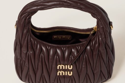 Miu Miu Wander Hobo Bag Bruyère Wood