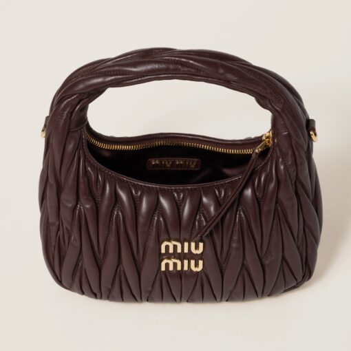 Miu Miu Wander Hobo Bag Bruyère Wood