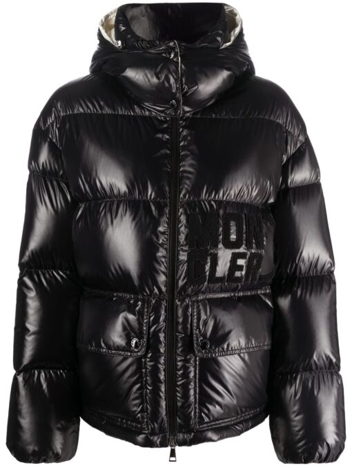 Moncler Jacket Black Glossy