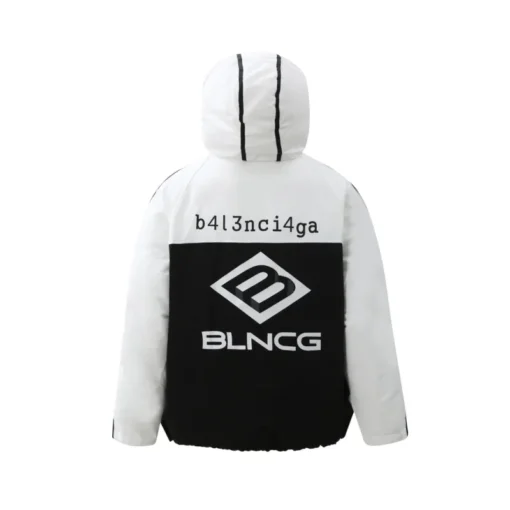 Balenciaga Down Jacket White And Black