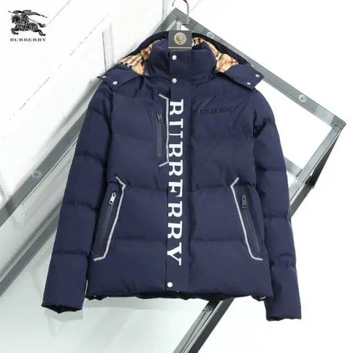 Burberry Down Jacket Black White