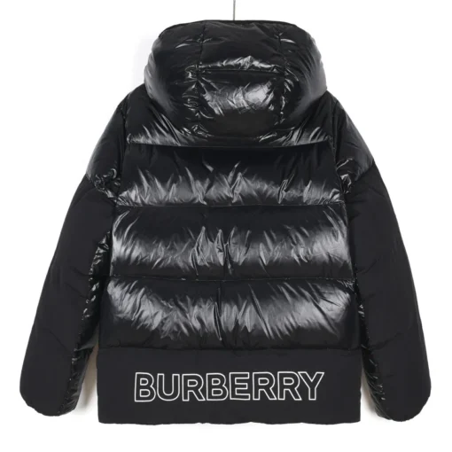 Burberry Down Jacket Black Glossy