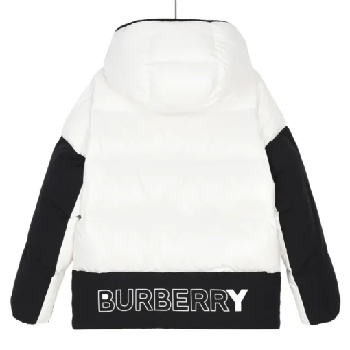 Burberry Down Jacket White And Black