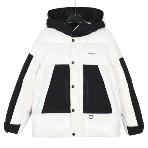 Burberry Down Jacket White And Black