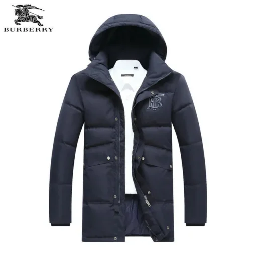 Burberry Down Coats Jacket Navy Blue