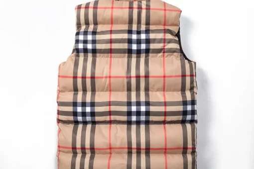 Burberry Down Vest Beige Print