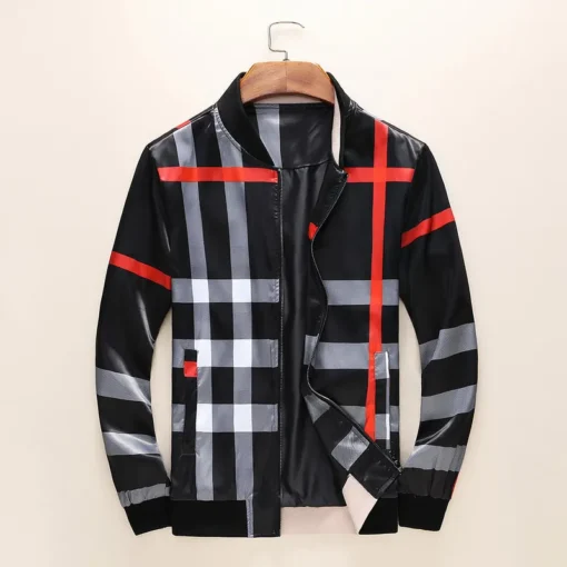 Burberry Jacket Black White Print