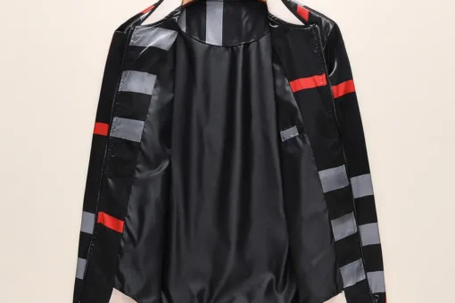 Burberry Jacket Black White Print