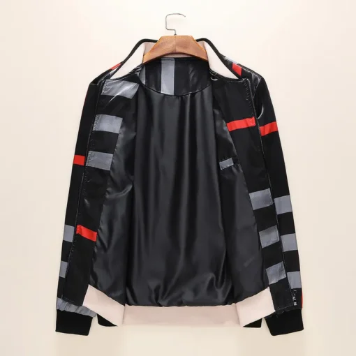 Burberry Jacket Black White Print