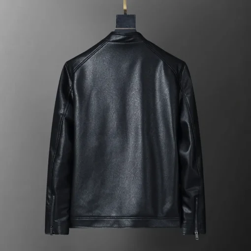 Burberry Leather Jacket Black