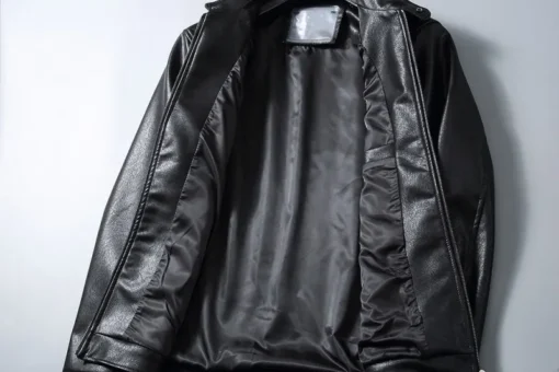 Burberry Leather Jacket Black