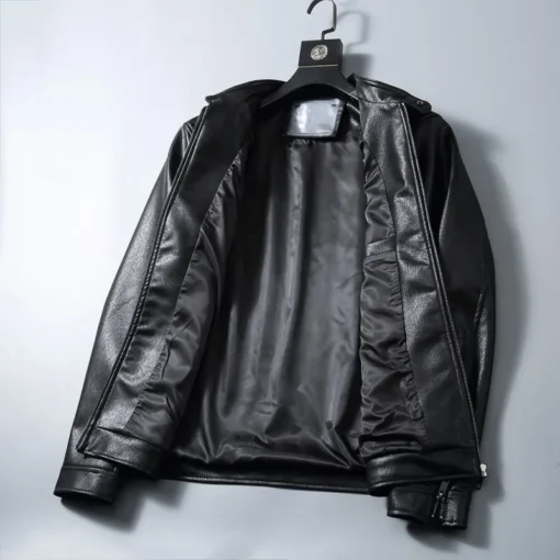 Burberry Leather Jacket Black