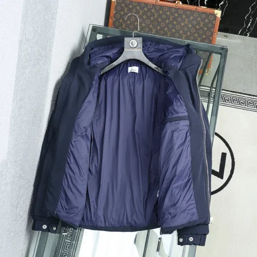 Burberry Down Jacket Navy Blue