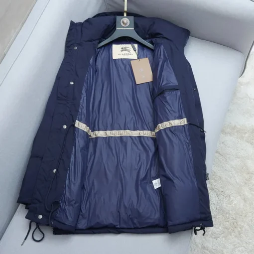 Burberry Down Jacket Navy Blue