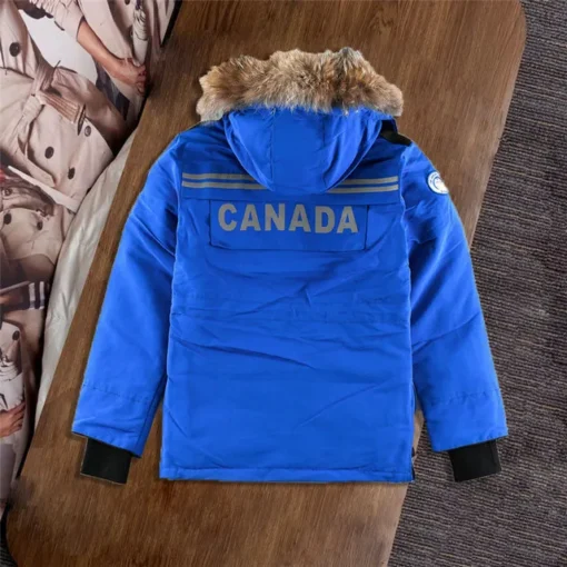 Canada Goose Down Jacket Blue Beige