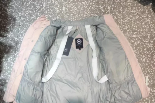 Canada Goose Down Jacket Baby Pink And Gray