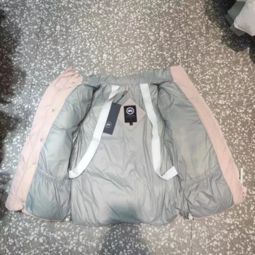 Canada Goose Down Jacket Baby Pink And Gray