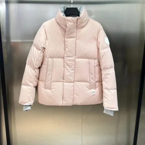 Canada Goose Down Jacket Baby Pink And Gray