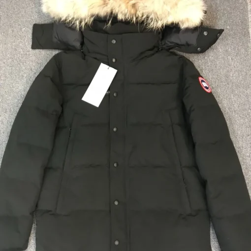 Canada Goose Down Jacket Black And Beige