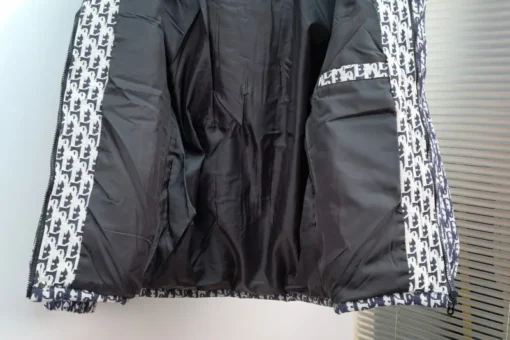 Dior Down Jacket Gray Black