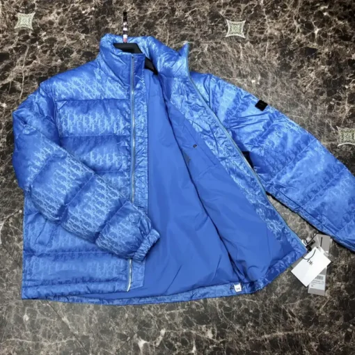 Dior Down Jacket Blue - Image 3