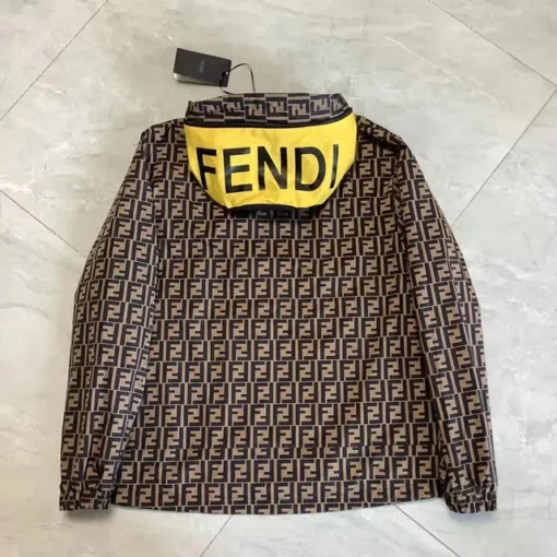 Fendi Jacket Brown And Yellow