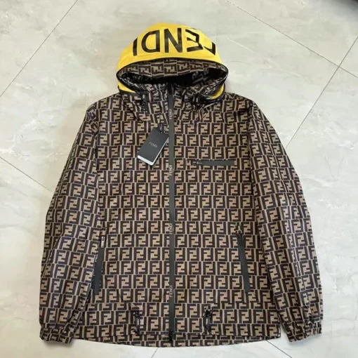 Fendi Jacket Brown And Yellow