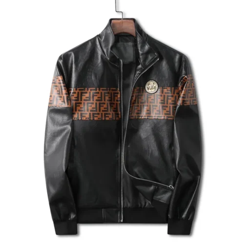 Fendi Jacket Black And Brown