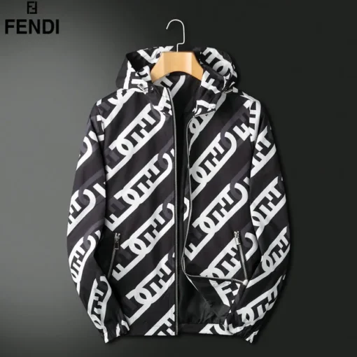 Fendi Jacket White And Black