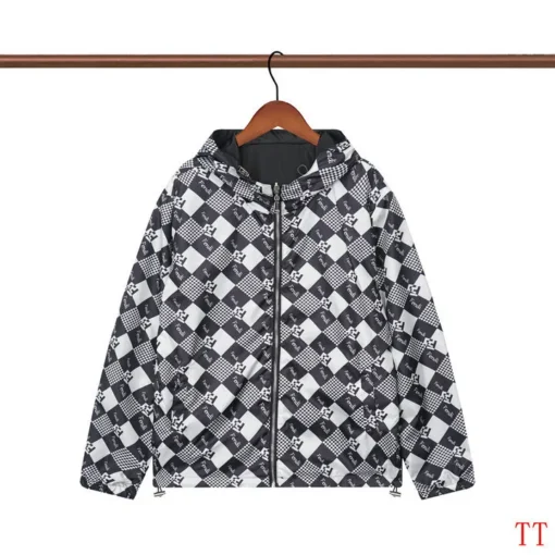 Fendi Jacket Black White And Gray