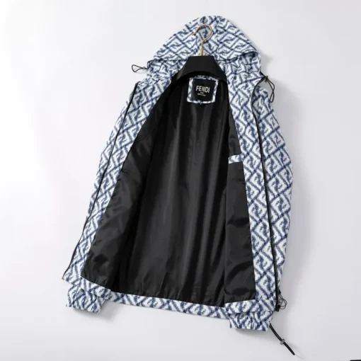 Fendi Jacket Sky Blue And White