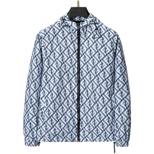 Fendi Jacket Sky Blue And White