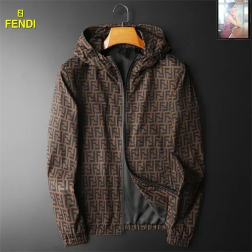 Fendi Jacket Brown And Black