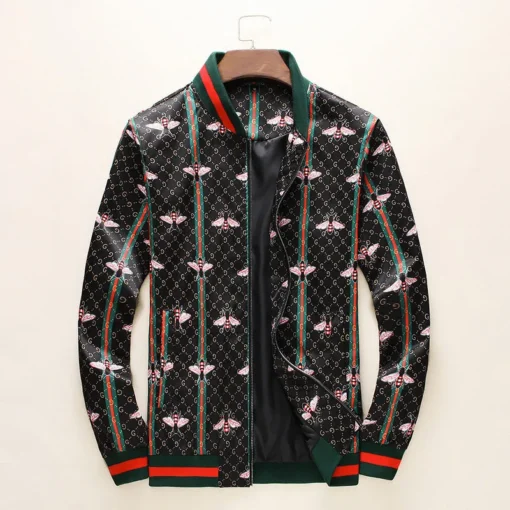 GG Jacket Black And Print