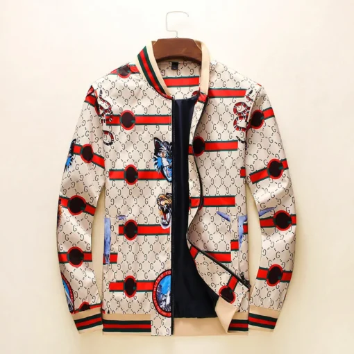 GG Jacket Beige And Red