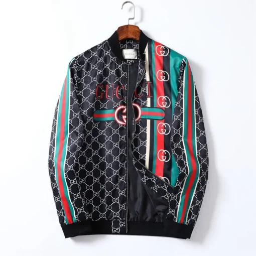 GG Jacket Black Print Border