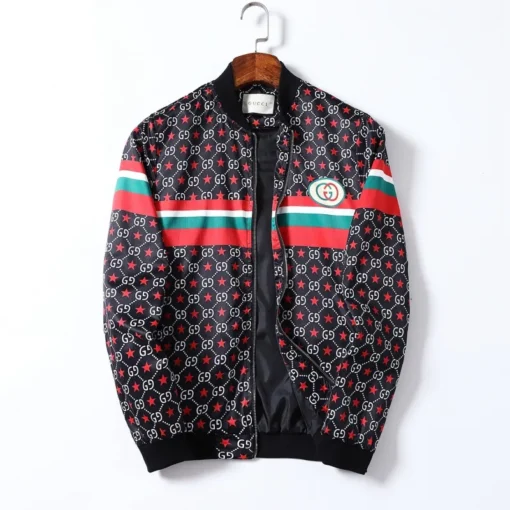 GG Jacket Black Print Border